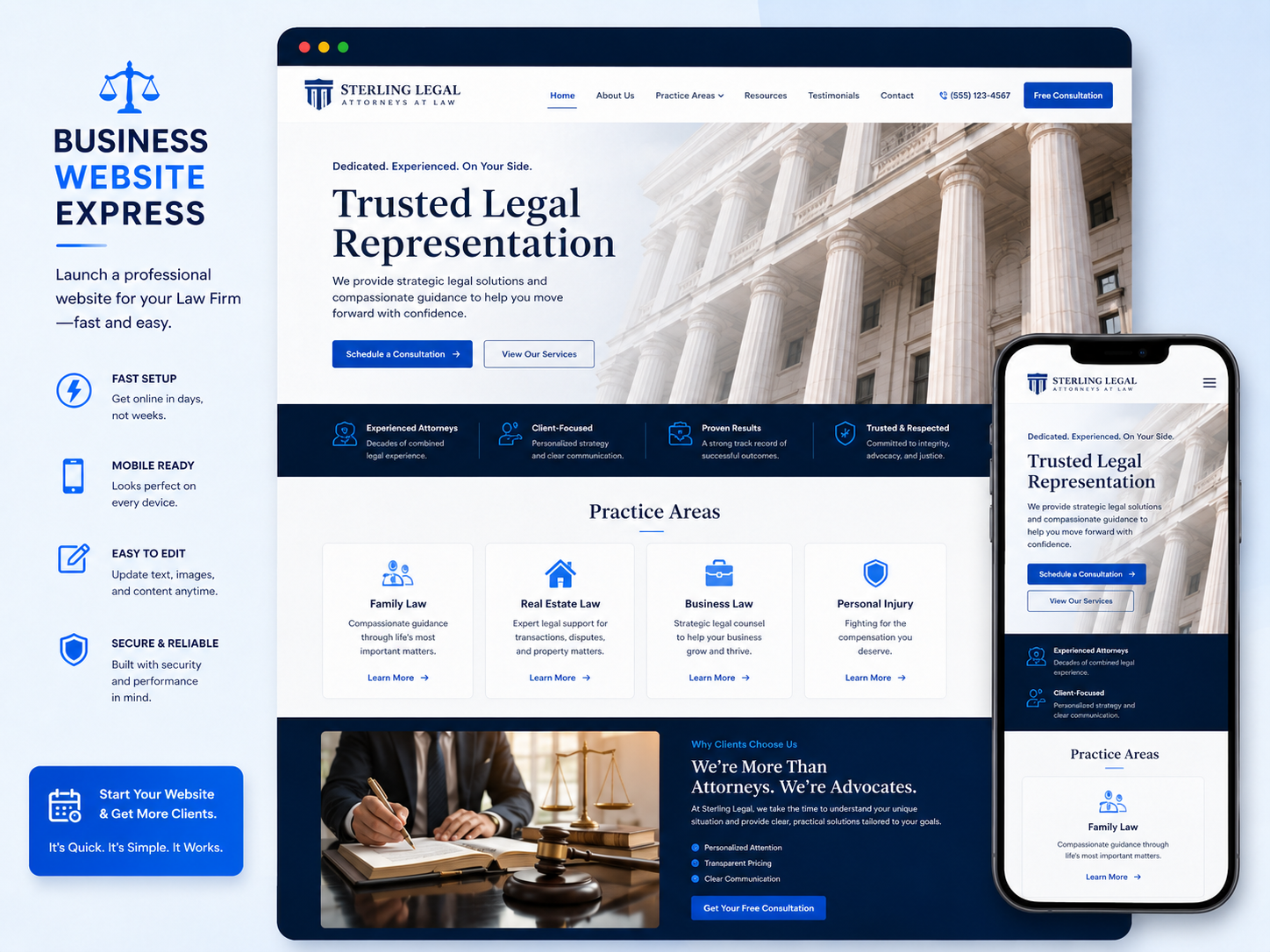 Law Firm website example